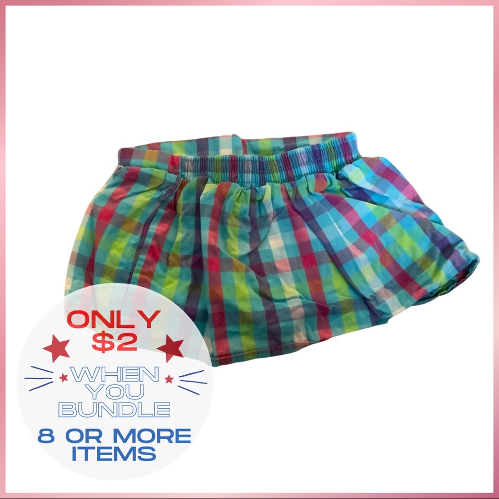 Cute plaid style skort